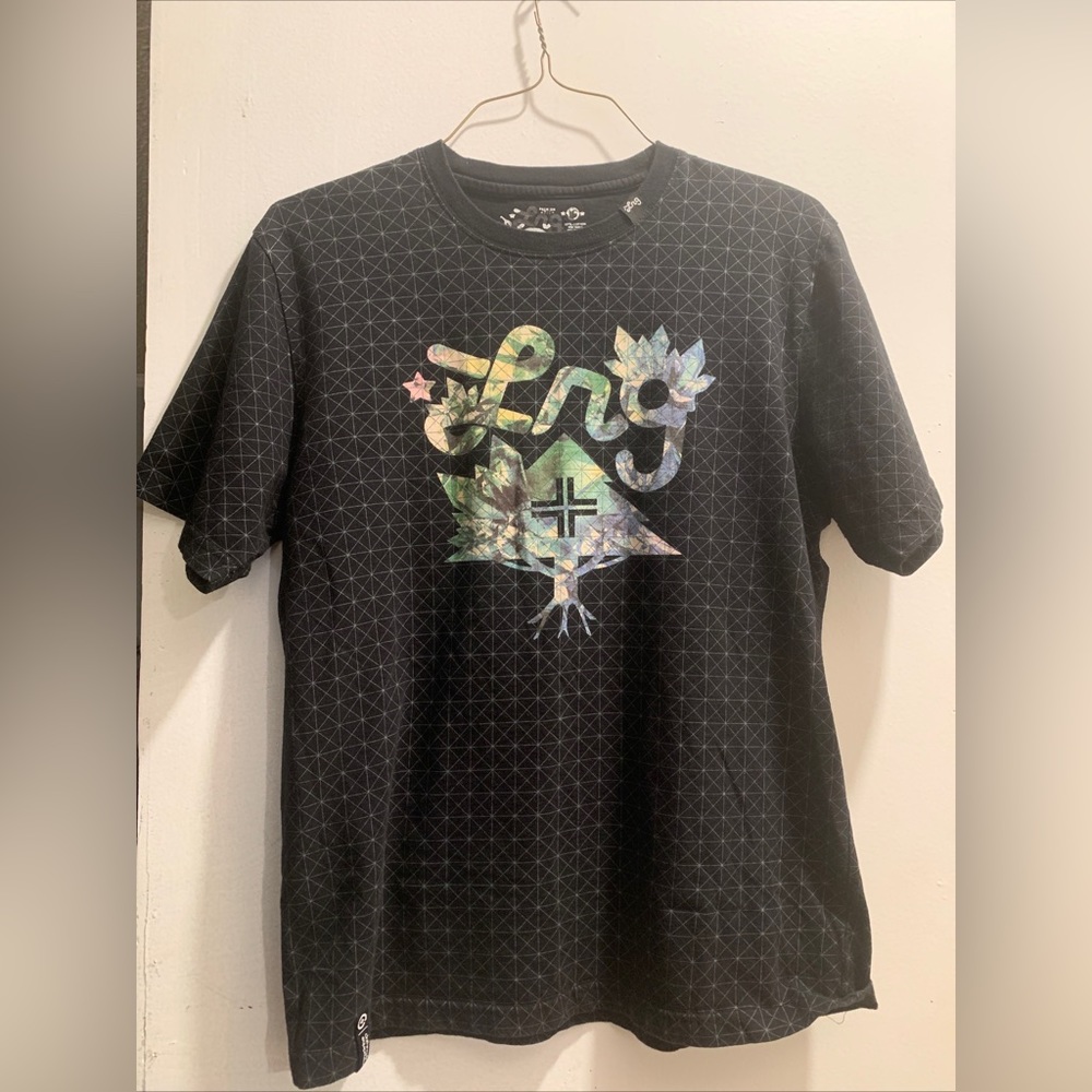 LRG pattern black large tshirt